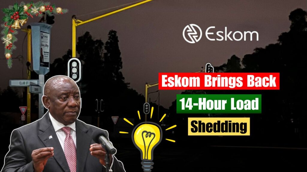 Eskom Announces 14-Hour Load Shedding