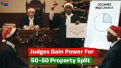 South Africa Confirms December Divorce Rule Change — Judges gain legal power to split property 50–50 where no prenup applies