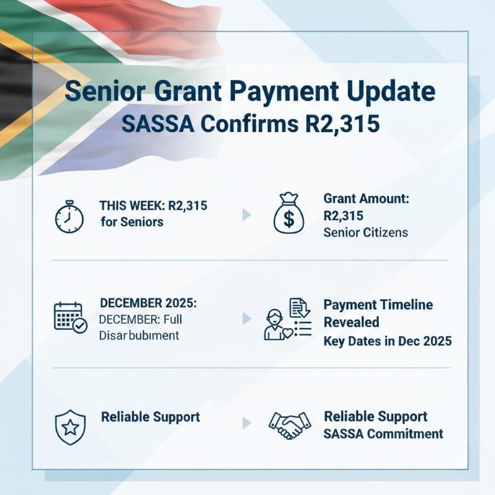 SASSA Confirms R2,315 Grant Payment