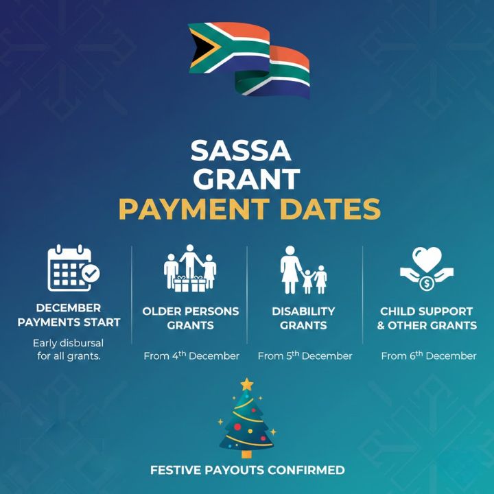 SASSA Drops Full December Grant Payment Timeline