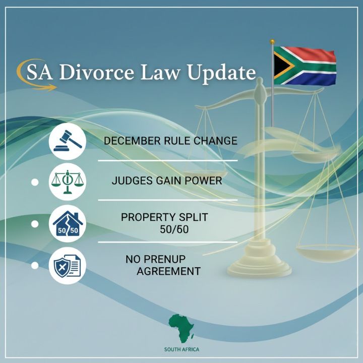 South Africa Confirms December Divorce Rule Change