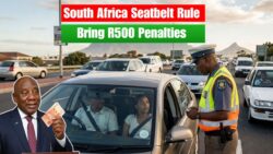 South Africa New Mandatory Seatbelt Rule Takes Effect December 2025 — Drivers and Passengers Risk R500 Fine for Violations